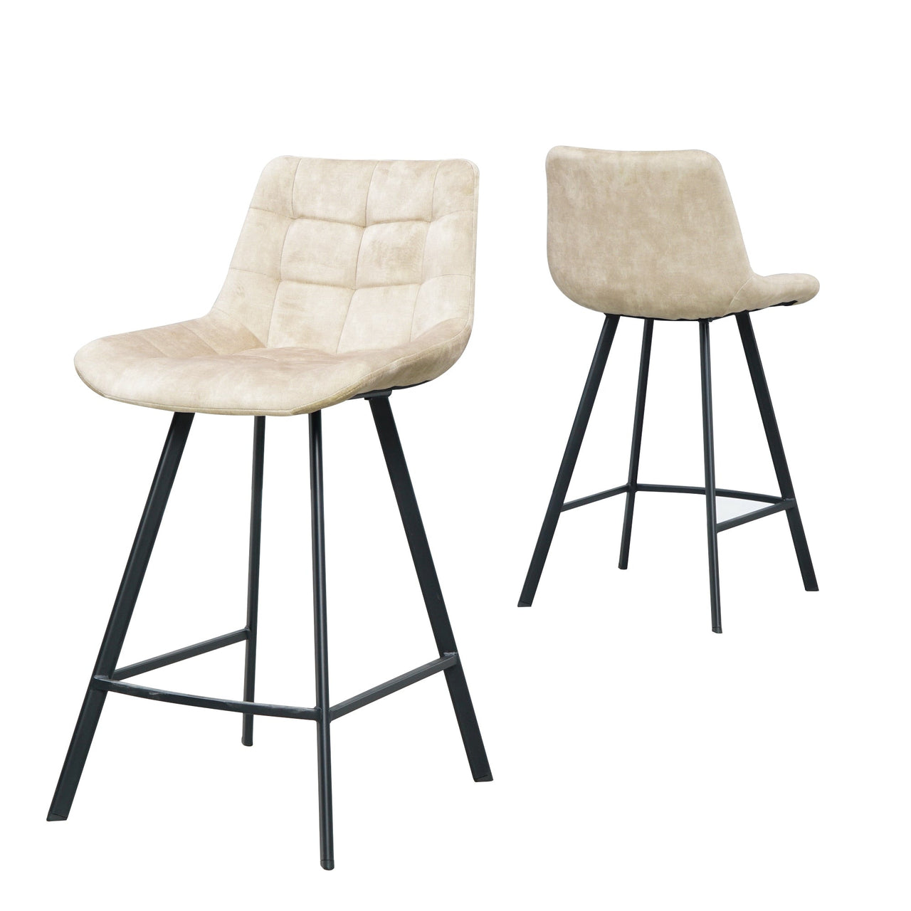 Comfortable Nordic Metal Stool for High Counter and Bar Chair - Casatrail.com