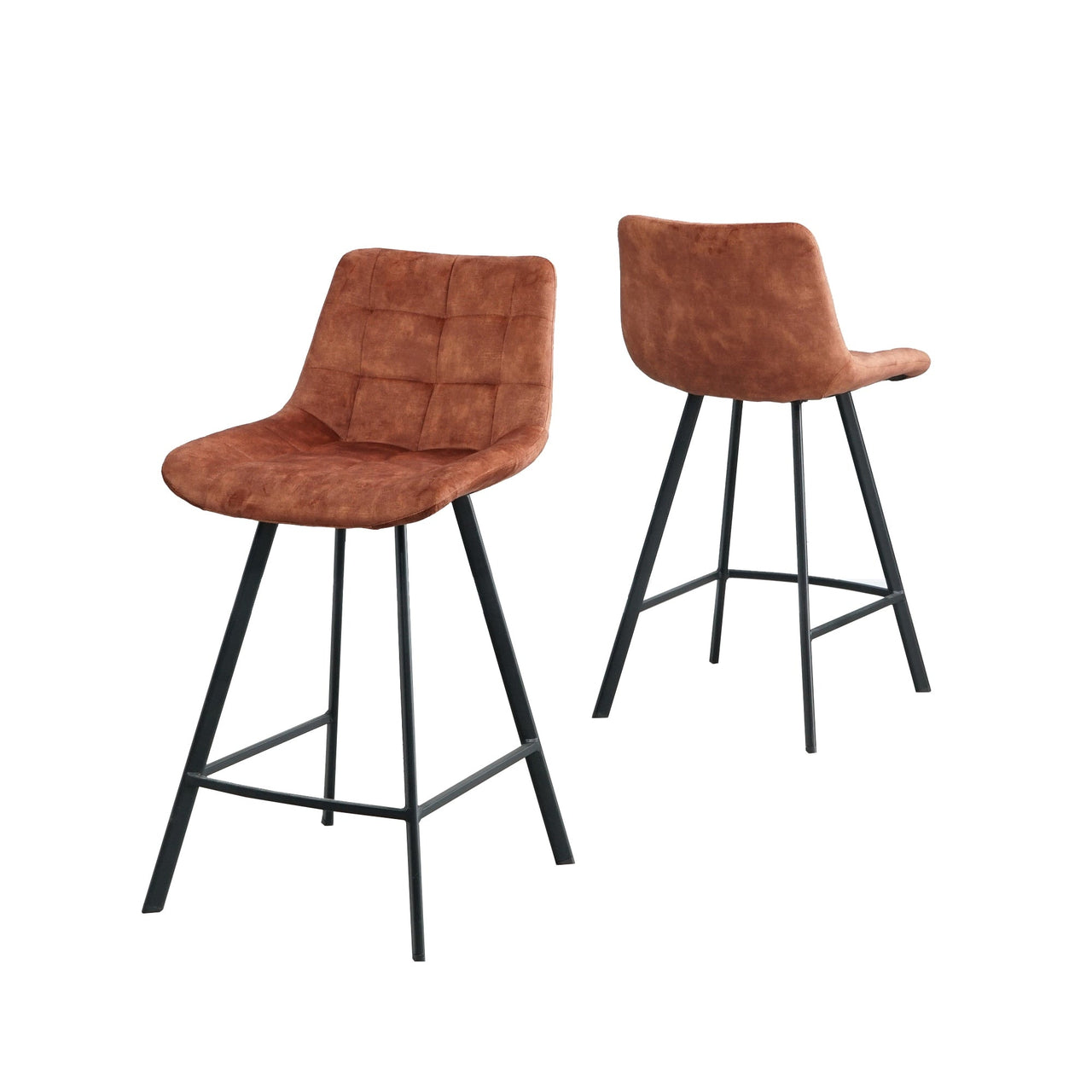 Comfortable Nordic Metal Stool for High Counter and Bar Chair - Casatrail.com