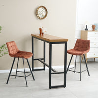 Thumbnail for Comfortable Nordic Metal Stool for High Counter and Bar Chair - Casatrail.com