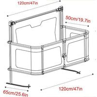 Thumbnail for Compact 2 - in - 1 Baby Cot - Cozy Bedside Sleep Solution - Casatrail.com