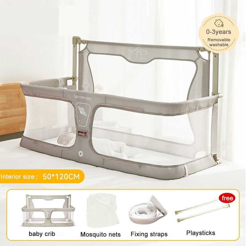 Compact 2 - in - 1 Baby Cot - Cozy Bedside Sleep Solution - Casatrail.com