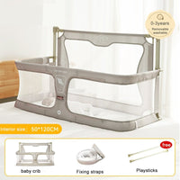 Thumbnail for Compact 2 - in - 1 Baby Cot - Cozy Bedside Sleep Solution - Casatrail.com