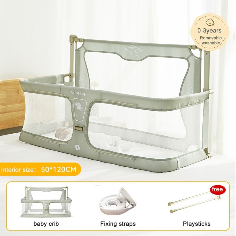 Compact 2 - in - 1 Baby Cot - Cozy Bedside Sleep Solution - Casatrail.com