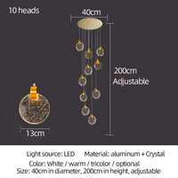 Thumbnail for Compound Attic Crystal Chandelier - Casatrail.com