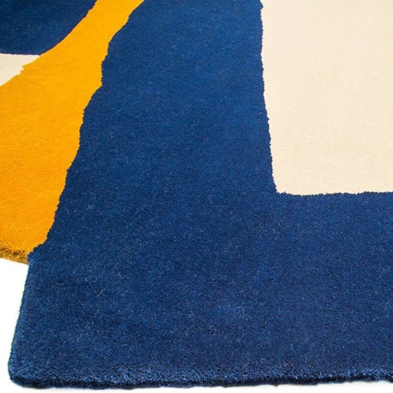 Contrasting Color Living Room Carpets - Casatrail.com