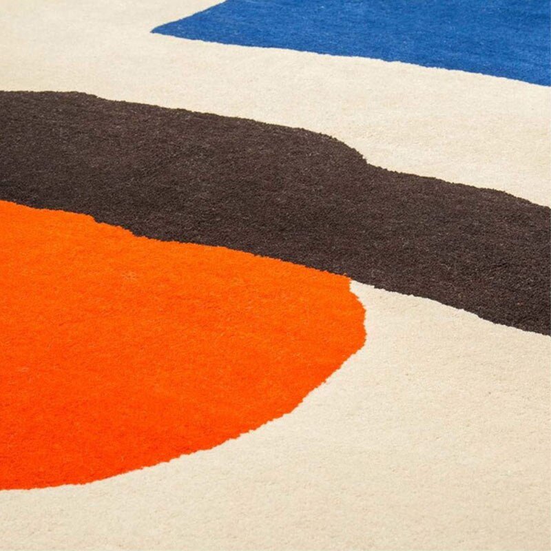 Contrasting Color Living Room Carpets - Casatrail.com