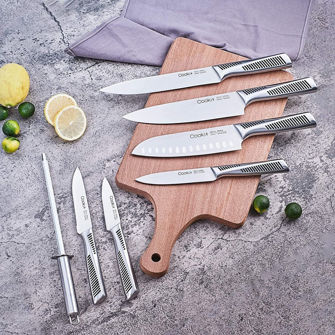 Cookit 15 - Piece Kitchen Knife Set - Casatrail.com