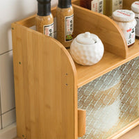 Thumbnail for Corner Glass Display Buffet Sideboard - Casatrail.com