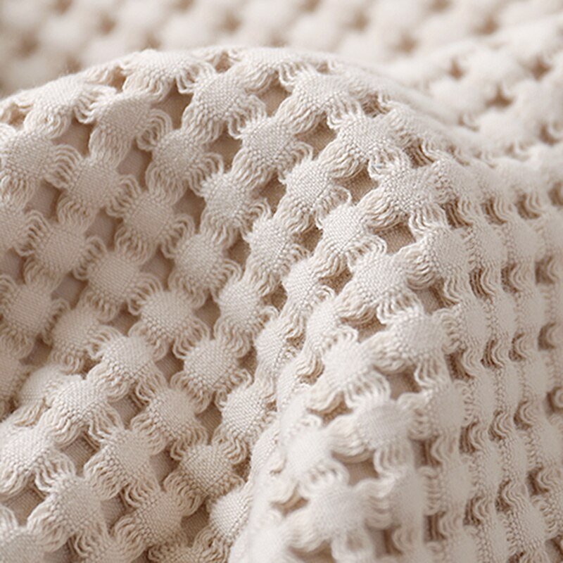 Cozy Jacquard Knitted Cotton Blanket - Casatrail.com