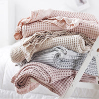 Thumbnail for Cozy Jacquard Knitted Cotton Blanket - Casatrail.com