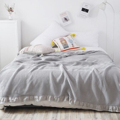 Cozy Summer Ruffles Blanket - 100% Cotton - Casatrail.com
