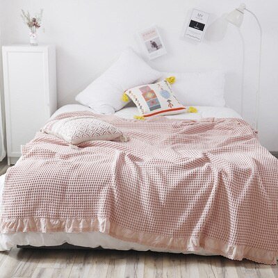 Cozy Summer Ruffles Blanket - 100% Cotton - Casatrail.com