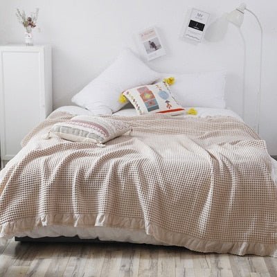 Cozy Summer Ruffles Blanket - 100% Cotton - Casatrail.com