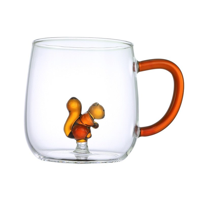 Creative 3D Glass Mug with Handle - 400 ml - Casatrail.com