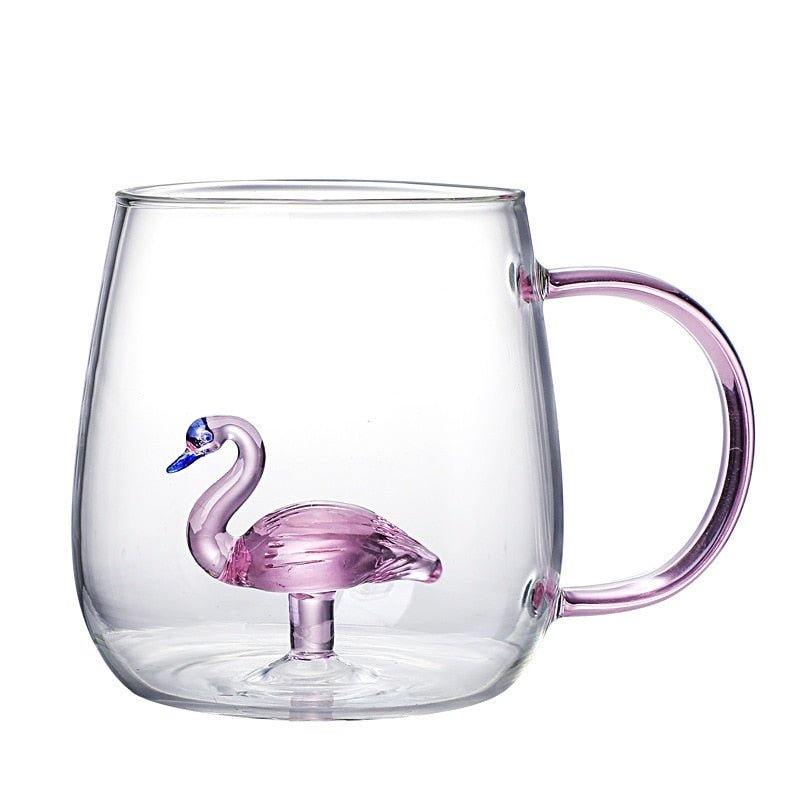 Creative 3D Glass Mug with Handle - 400 ml - Casatrail.com