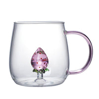 Thumbnail for Creative 3D Glass Mug with Handle - 400 ml - Casatrail.com