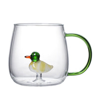 Thumbnail for Creative 3D Glass Mug with Handle - 400 ml - Casatrail.com