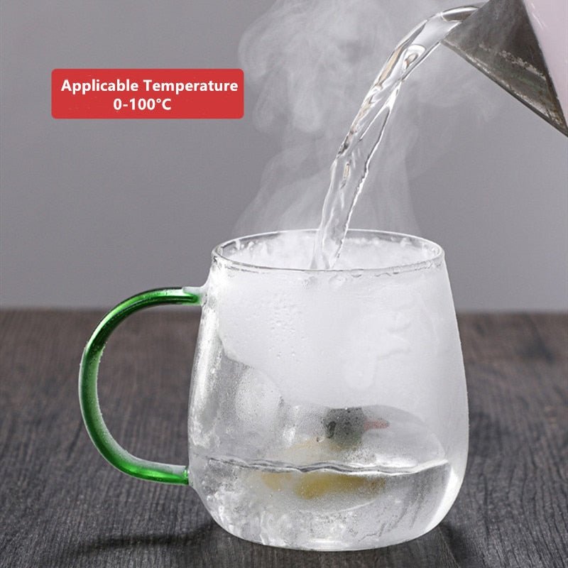 Creative 3D Glass Mug with Handle - 400 ml - Casatrail.com