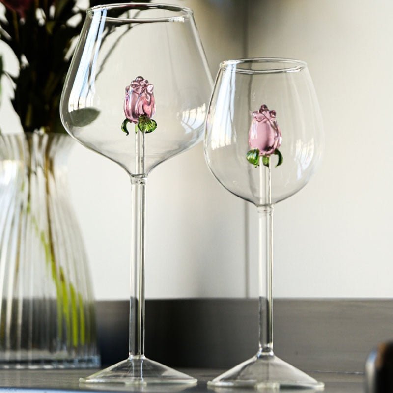 Creative 3D Rose Champagne Flute - Casatrail.com