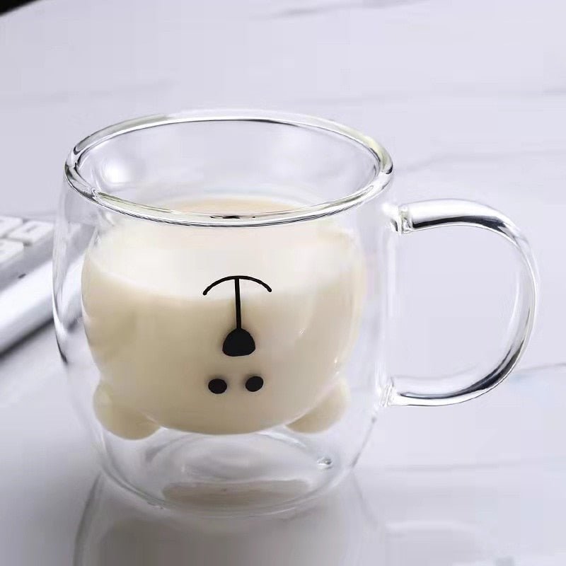 Creative Bear Glass Mug - 250ml - Casatrail.com