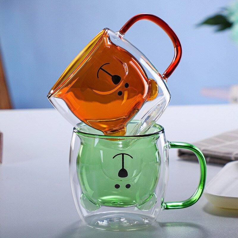 Creative Bear Glass Mug - 250ml - Casatrail.com