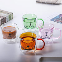 Thumbnail for Creative Bear Glass Mug - 250ml - Casatrail.com