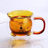 Thumbnail for Creative Bear Glass Mug - 250ml - Casatrail.com