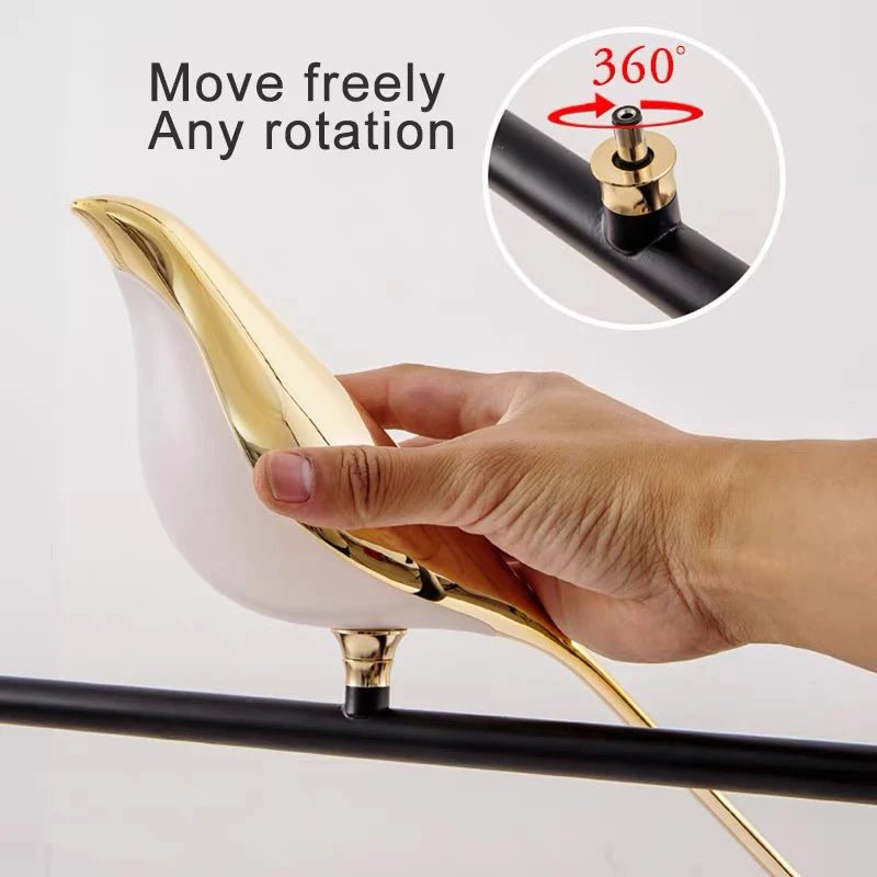 Creative Bird Rotatable LED Wall Lamp with Touch Switch - Casatrail.com