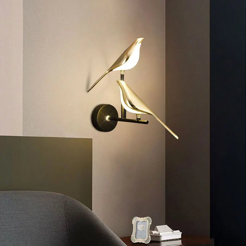 Creative Bird Rotatable LED Wall Lamp with Touch Switch - Casatrail.com