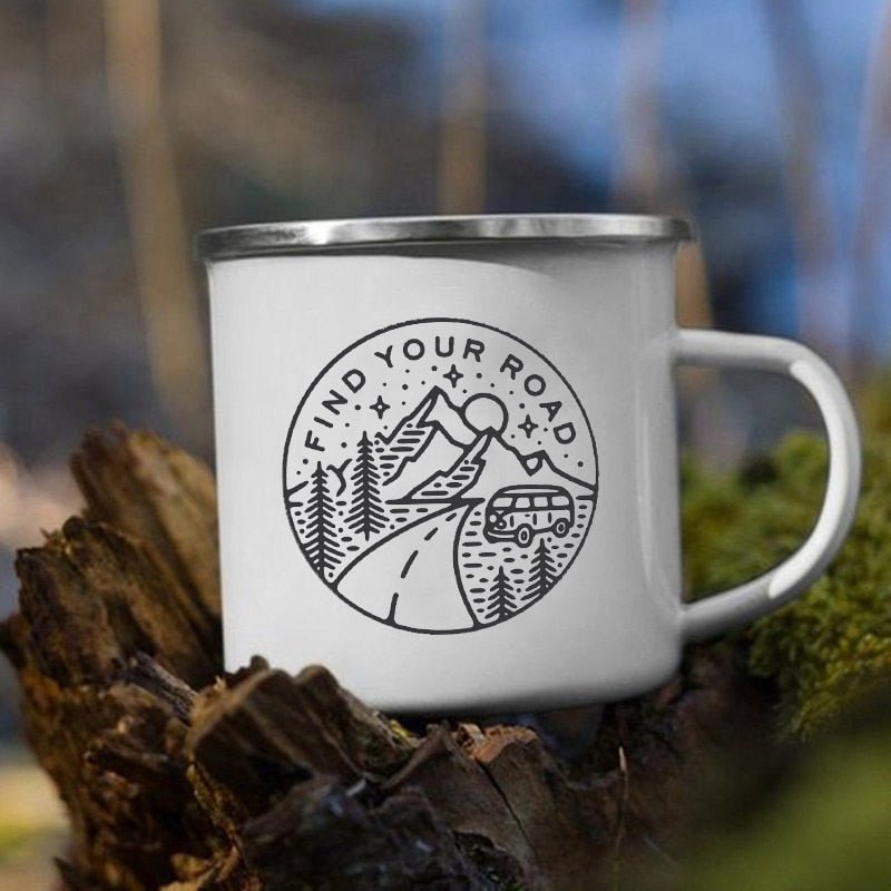 Creative Camping Enamel Mug for Coffee and Tea - Casatrail.com