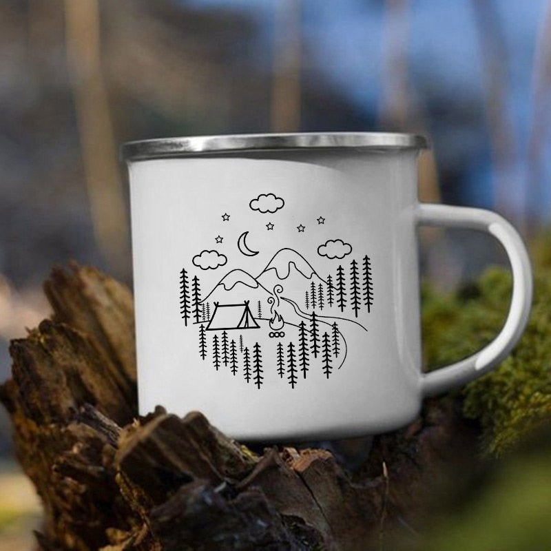 Creative Camping Enamel Mug for Coffee and Tea - Casatrail.com