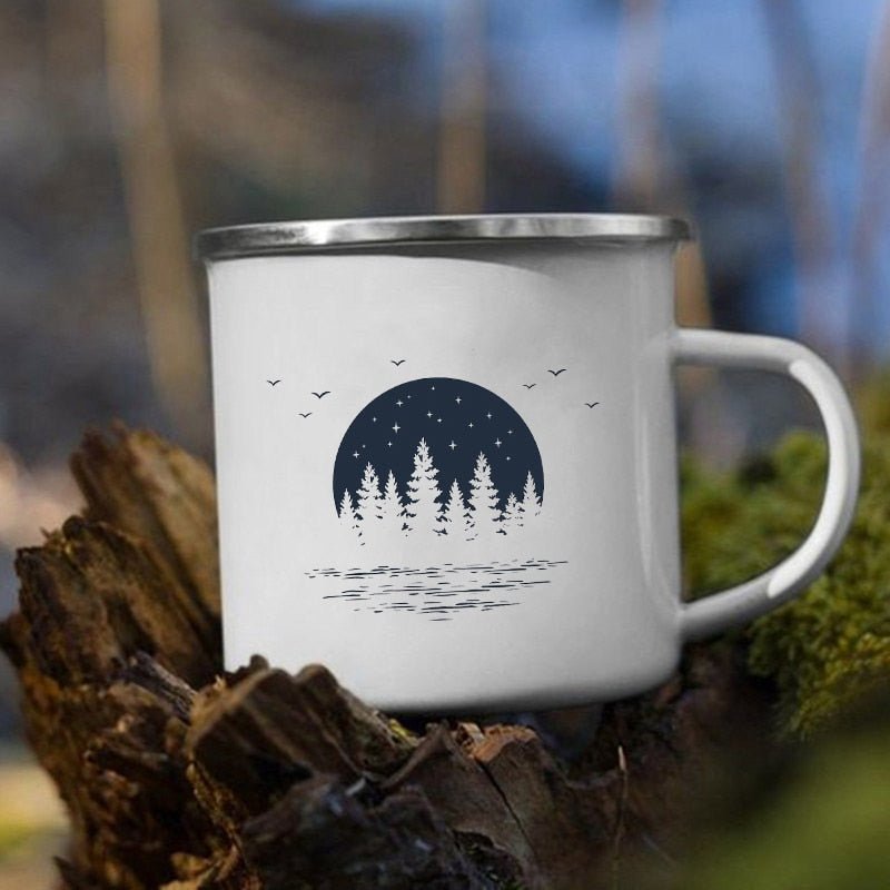 Creative Camping Enamel Mug for Coffee and Tea - Casatrail.com