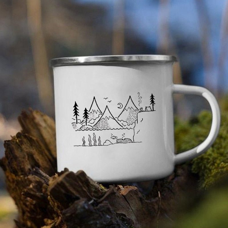 Creative Camping Enamel Mug for Coffee and Tea - Casatrail.com