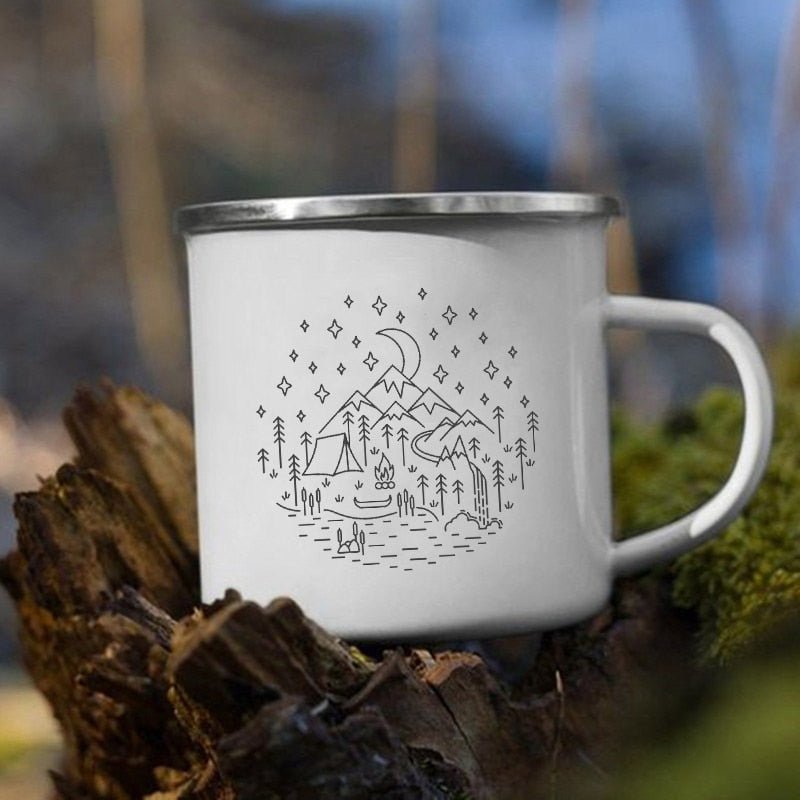 Creative Camping Enamel Mug for Coffee and Tea - Casatrail.com