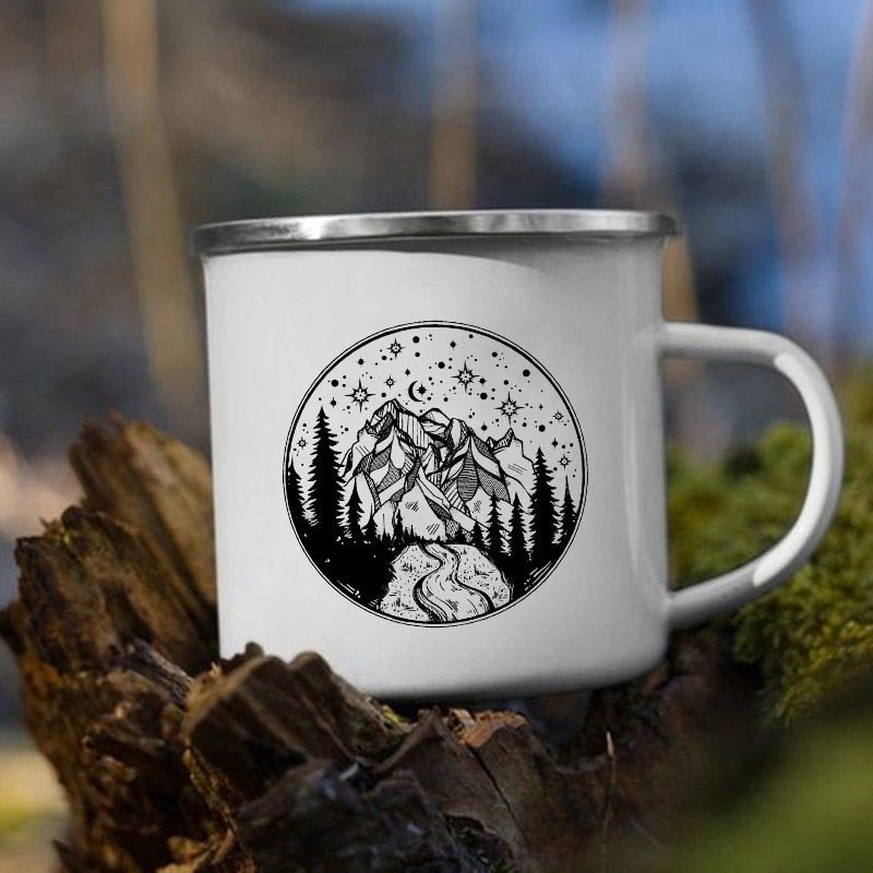 Creative Camping Enamel Mug for Coffee and Tea - Casatrail.com