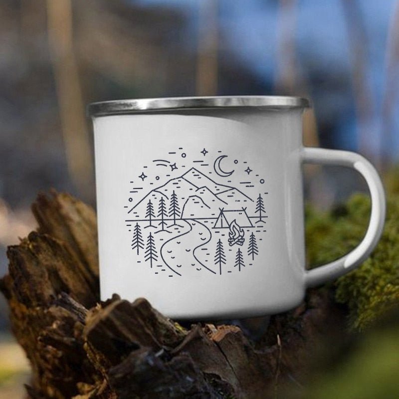 Creative Camping Enamel Mug for Coffee and Tea - Casatrail.com