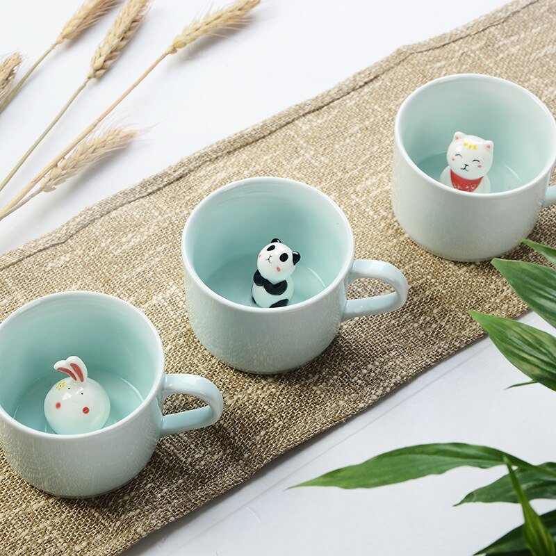 Creative Cartoon Ceramic Mugs - 220ml - Casatrail.com