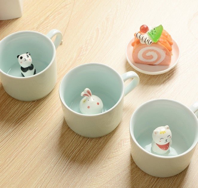 Creative Cartoon Ceramic Mugs - 220ml - Casatrail.com