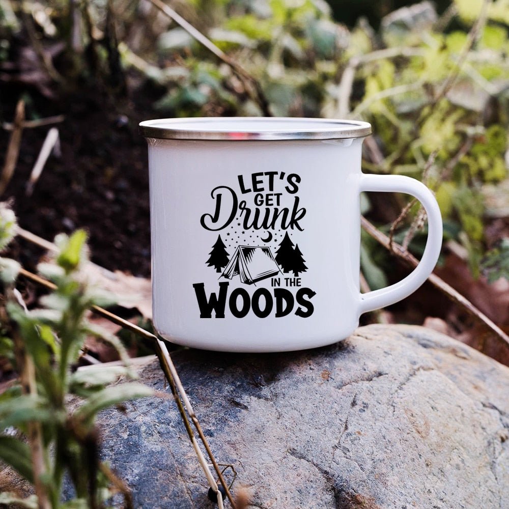 Creative Enamel Coffee Mugs for Outdoor Travel - Casatrail.com