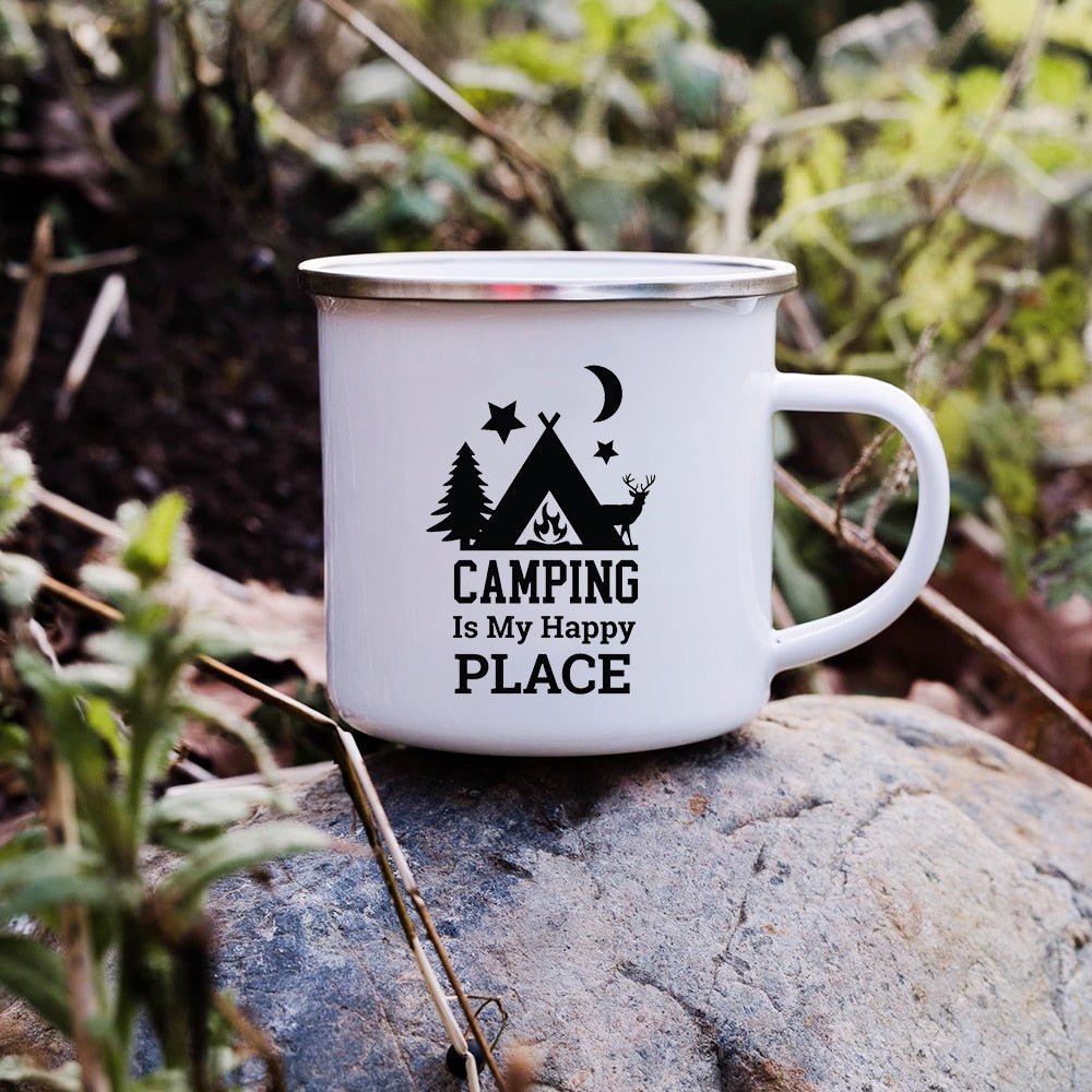 Creative Enamel Coffee Mugs for Outdoor Travel - Casatrail.com