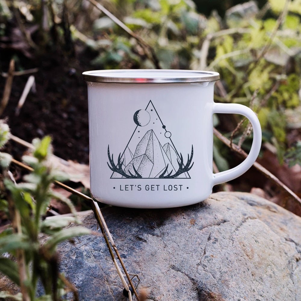 Creative Enamel Coffee Mugs for Outdoor Travel - Casatrail.com