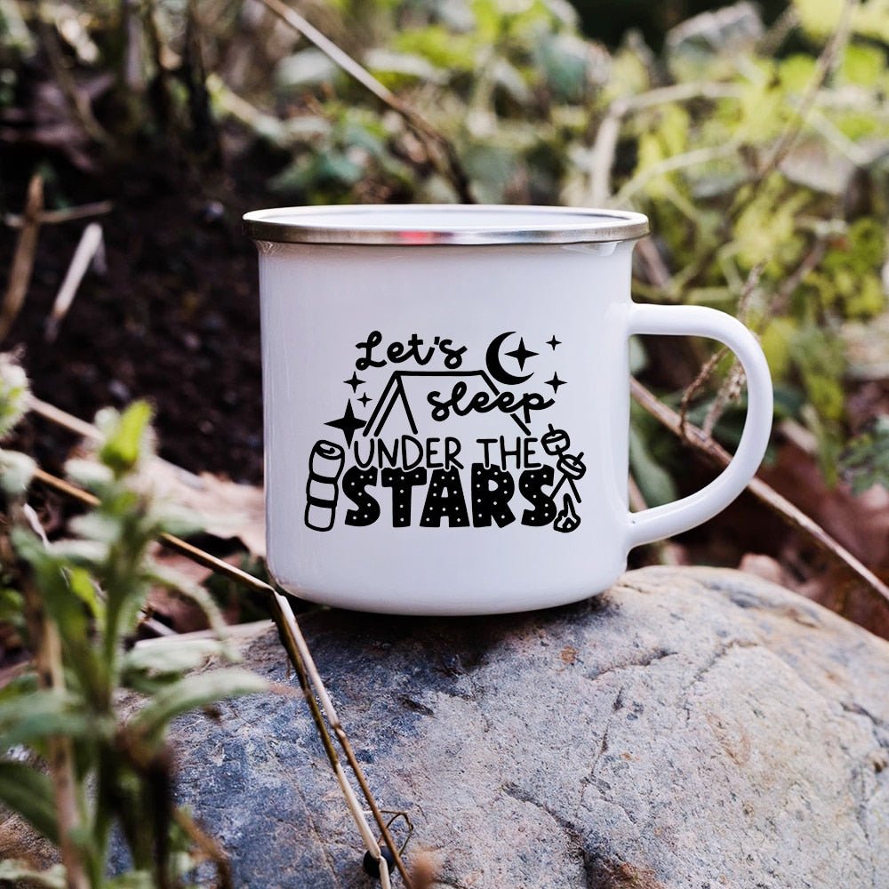 Creative Enamel Coffee Mugs for Outdoor Travel - Casatrail.com