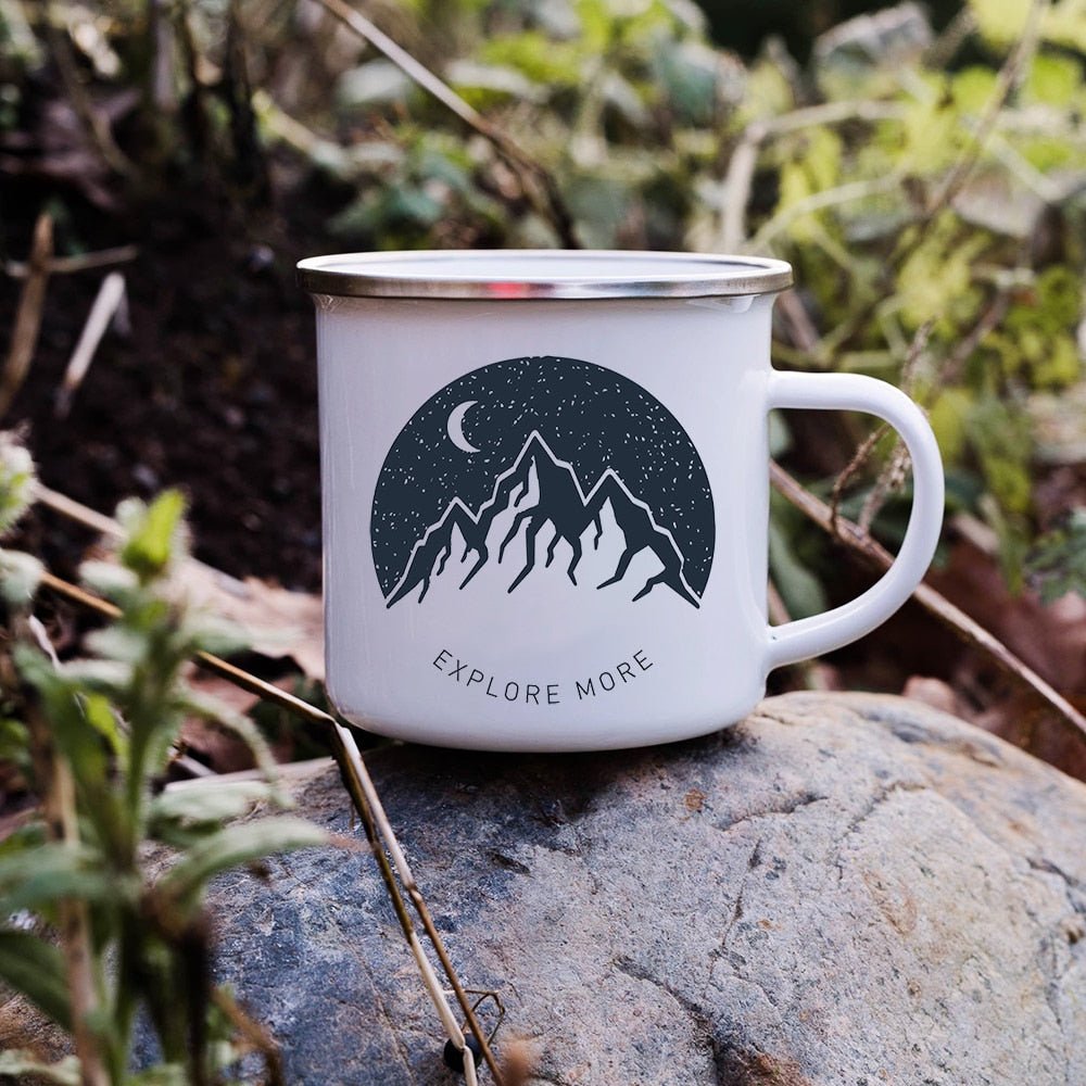 Creative Enamel Coffee Mugs for Outdoor Travel - Casatrail.com