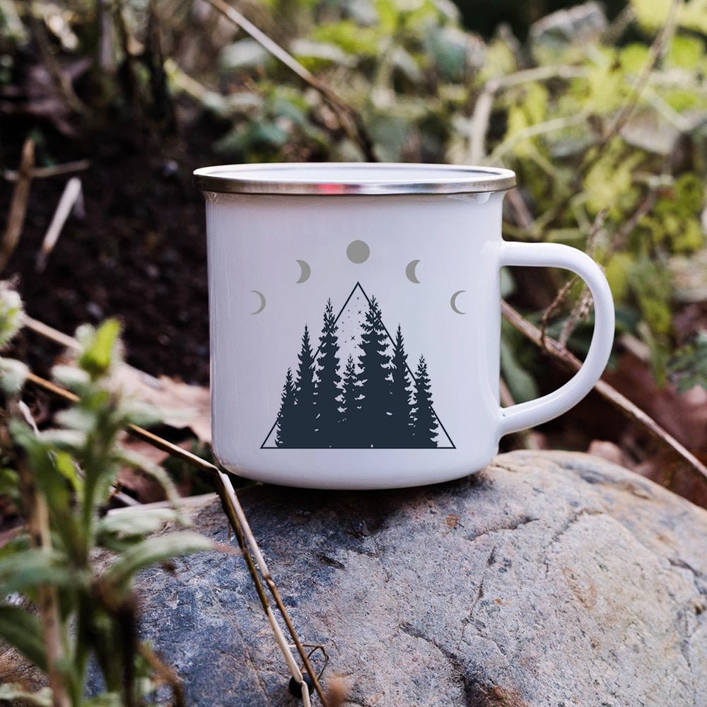 Creative Enamel Coffee Mugs for Outdoor Travel - Casatrail.com