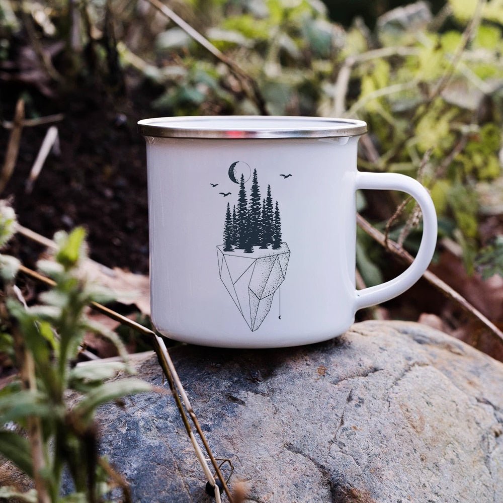 Creative Enamel Coffee Mugs for Outdoor Travel - Casatrail.com