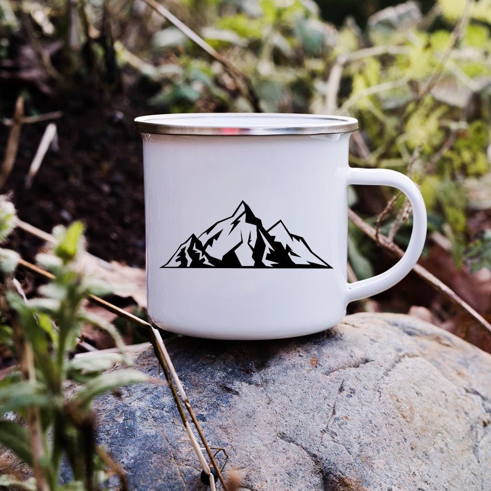 Creative Enamel Coffee Mugs for Outdoor Travel - Casatrail.com