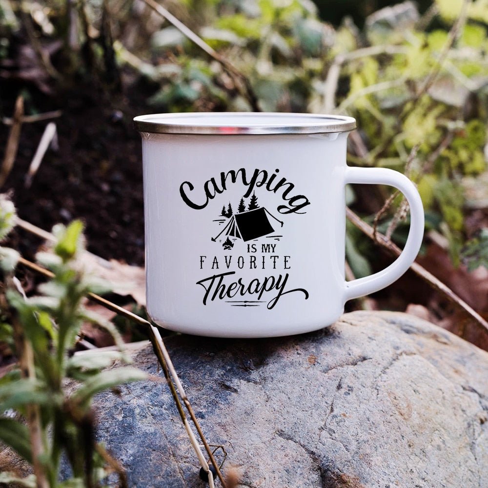 Creative Enamel Coffee Mugs for Outdoor Travel - Casatrail.com