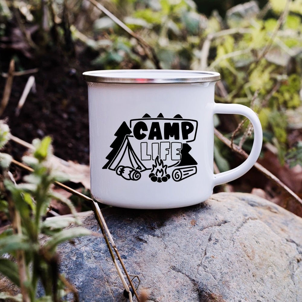 Creative Enamel Coffee Mugs for Outdoor Travel - Casatrail.com