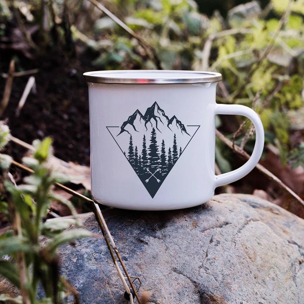 Creative Enamel Coffee Mugs for Outdoor Travel - Casatrail.com