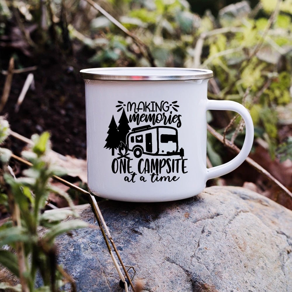 Creative Enamel Coffee Mugs for Outdoor Travel - Casatrail.com